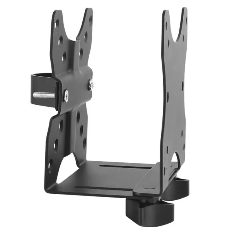 StarTech.com Uchwyt do Thin Clienta - Wspornik montażowy VESA, Uchwyt na CPU montowany na stojaku monitora, Mały desktop, 5 kg, 75 x 75,100 x 100 mm, Czarny, Plastik, Stal