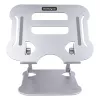 StarTech.com Stojak na laptopa na biurko, Ergonomiczny stojak na laptopa z regulacją wysokości, Aluminiowy, Przenośny, Wytrzymuje do 22 funtów (10 kg), Składany uchwyt na laptopa na biurko - Podstawka/podnośnik pod notebooka pod kątem