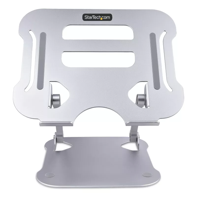 StarTech.com Stojak na laptopa na biurko, Ergonomiczny stojak na laptopa z regulacją wysokości, Aluminiowy, Przenośny, Wytrzymuje do 22 funtów (10 kg), Składany uchwyt na laptopa na biurko - Podstawka/podnośnik pod notebooka pod kątem