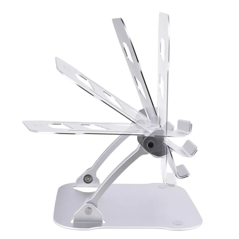 StarTech.com Stojak na laptopa na biurko, Ergonomiczny stojak na laptopa z regulacją wysokości, Aluminiowy, Przenośny, Wytrzymuje do 22 funtów (10 kg), Składany uchwyt na laptopa na biurko - Podstawka/podnośnik pod notebooka pod kątem