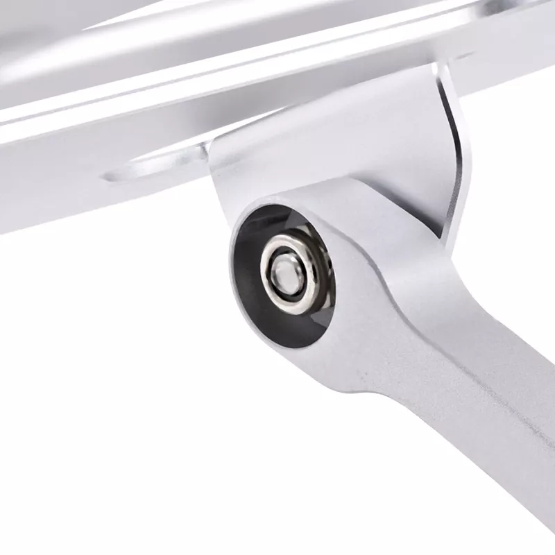 StarTech.com Stojak na laptopa na biurko, Ergonomiczny stojak na laptopa z regulacją wysokości, Aluminiowy, Przenośny, Wytrzymuje do 22 funtów (10 kg), Składany uchwyt na laptopa na biurko - Podstawka/podnośnik pod notebooka pod kątem