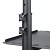 StarTech.com Mobilny stojak/wózek na projektor i laptopa — wytrzymały przenośny stojak na projektor (2 półki, każda udźwig 22 funty/10 kg) — wózek prezentacyjny na kółkach z regulacją wysokości i blokadą