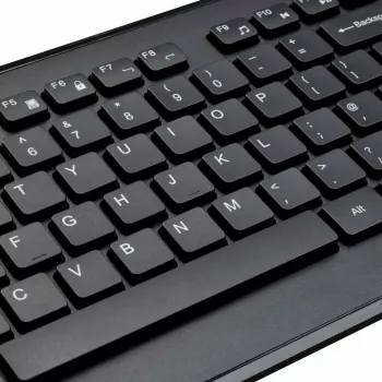 Targus AKM610NO klawiatura W zestawie mysz Uniwersalne RF Bezprzewodowa QWERTY Nordycka Czarny