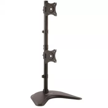 StarTech.com Podwójny stojak na monitory – pionowy, wolnostojący, 10 kg, 33 cm (13 cali), 68,6 cm (27 cali), 100 x 100 mm, Czarny