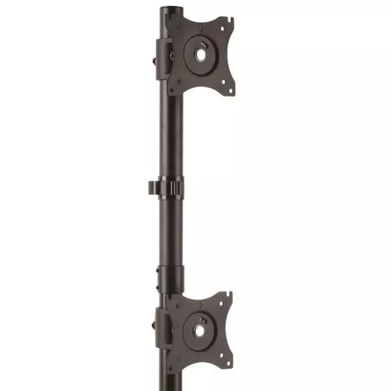 StarTech.com Podwójny stojak na monitory – pionowy, wolnostojący, 10 kg, 33 cm (13 cali), 68,6 cm (27 cali), 100 x 100 mm, Czarny