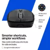 HP 700 Ładowalna Mysz Bezprzewodowa, Symetryczna, RF Bezprzewodowa + Bluetooth, 6000 DPI, Czarna