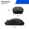 HP 700 Ładowalna Mysz Bezprzewodowa, Symetryczna, RF Bezprzewodowa + Bluetooth, 6000 DPI, Czarna