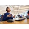 HP 700 Ładowalna Mysz Bezprzewodowa, Symetryczna, RF Bezprzewodowa + Bluetooth, 6000 DPI, Czarna