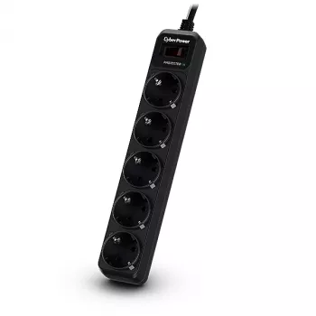 Listwa przeciwprzepięciowa CyberPower B0520SC0-DE czarna 5 gniazd AC 200–250 V 1,8 m
