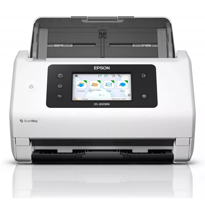 Epson WorkForce DS-800WN Skaner z podajnikiem arkuszy 600 x 600 DPI A4 Biały