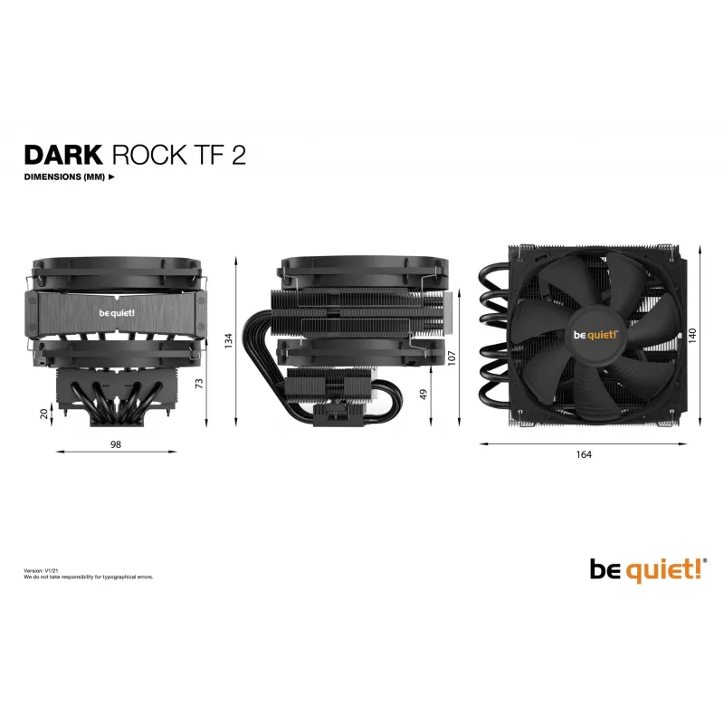 be quiet Dark Rock TF 2 Chłodzenie procesora