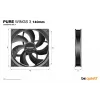 be quiet! Pure Wings 3 140mm Wentylator do obudowy komputera 14 cm Czarny 1 szt.