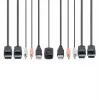 StarTech.com 2-Portowy Kompaktowy Przełącznik KVM Dual-Monitor DisplayPort, 4K 60Hz, z Wbudowanymi Kablami USB-A/DisplayPort/Audio 1,5m, Zasilany z Magistrali – Przełączanie Zdalnym Przyciskiem/Skrotami Klawiszowymi
