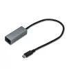 i-tec Metal USB-C Gigabit Ethernet Adapter, Wired, USB Type-C, Ethernet, 1000 Mbit/s, szary