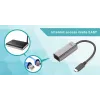 i-tec Metal USB-C Gigabit Ethernet Adapter, Wired, USB Type-C, Ethernet, 1000 Mbit/s, szary