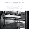 StarTech.com Półka do szafy serwerowej 2U - Uniwersalna wentylowana półka wspornikowa do montażu w szafie rack 19 inch - stal o dużej wytrzymałości - udźwig 22,6 kg - głębokość 16 inch, czarna