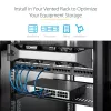 StarTech.com Półka do szafy serwerowej 2U - Uniwersalna wentylowana półka wspornikowa do montażu w szafie rack 19 inch - stal o dużej wytrzymałości - udźwig 22,6 kg - głębokość 16 inch, czarna