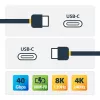 StarTech.com Kabel USB4 0,9 m (1 m), certyfikowany przez USB-IF kabel USB-C, 40 Gb/s, kabel do przesyłania danych USB typu C, zasilanie Power Delivery 100 W, 8K 60 Hz, kompatybilny z Thunderbolt 4/3/USB 3.2