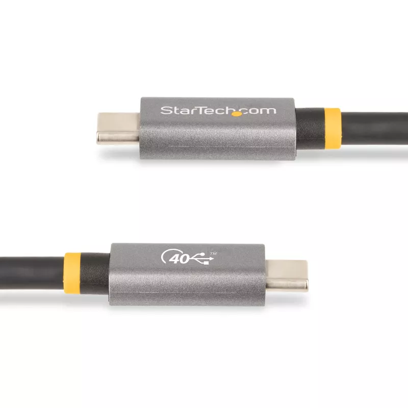 StarTech.com Kabel USB4 0,9 m (1 m), certyfikowany przez USB-IF kabel USB-C, 40 Gb/s, kabel do przesyłania danych USB typu C, zasilanie Power Delivery 100 W, 8K 60 Hz, kompatybilny z Thunderbolt 4/3/USB 3.2