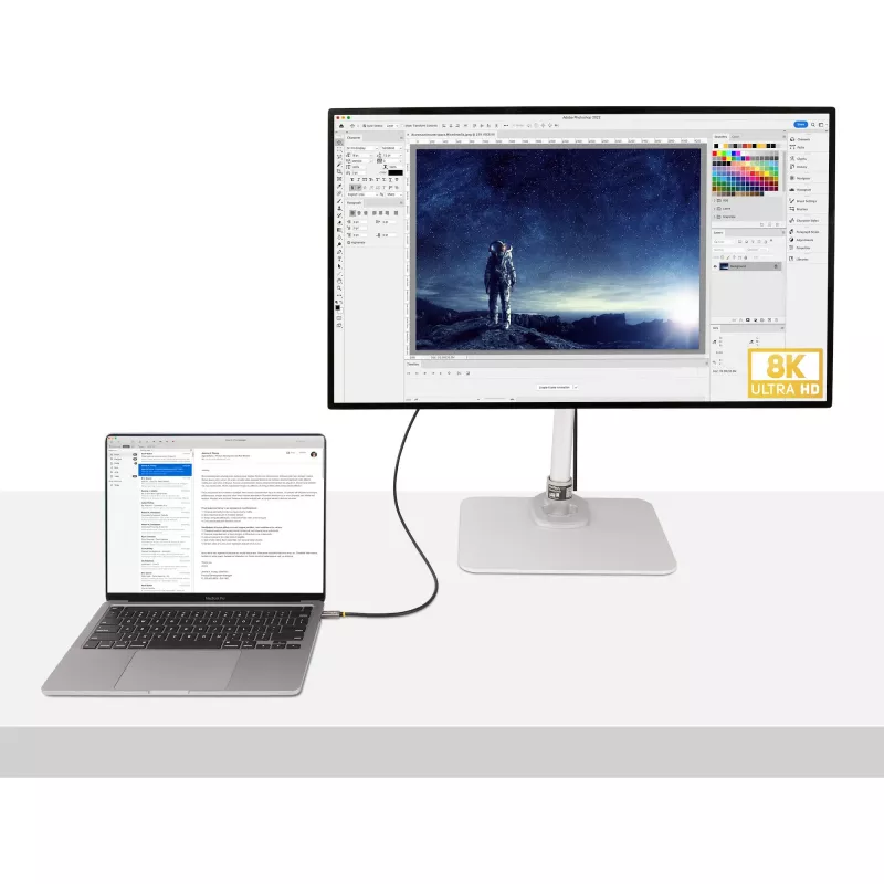 StarTech.com Kabel USB4 0,9 m (1 m), certyfikowany przez USB-IF kabel USB-C, 40 Gb/s, kabel do przesyłania danych USB typu C, zasilanie Power Delivery 100 W, 8K 60 Hz, kompatybilny z Thunderbolt 4/3/USB 3.2