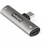 StarTech.com USB C Audio & Charge Adapter - adapter audio USB-C z gniazdem słuchawkowym/zestawem słuchawkowym TRRS 3,5 mm i ładowarką przelotową USB Type-C Power Delivery 60 W - do telefonu/tabletu/laptopa USB-C