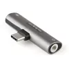 StarTech.com USB C Audio & Charge Adapter - adapter audio USB-C z gniazdem słuchawkowym/zestawem słuchawkowym TRRS 3,5 mm i ładowarką przelotową USB Type-C Power Delivery 60 W - do telefonu/tabletu/laptopa USB-C