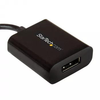 StarTech.com Adapter USB C na DisplayPort - 4K 60 Hz/8K 30 Hz - USB Type-C do DP 1.4 HBR2 Adapter Dongle - Kompaktowy konwerter wideo monitora USB-C (DP Alt Mode) - Kompatybilny z Thunderbolt 3