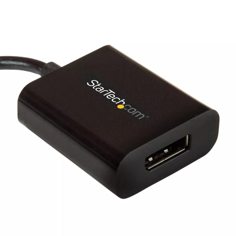 StarTech.com Adapter USB C na DisplayPort - 4K 60 Hz/8K 30 Hz - USB Type-C do DP 1.4 HBR2 Adapter Dongle - Kompaktowy konwerter wideo monitora USB-C (DP Alt Mode) - Kompatybilny z Thunderbolt 3