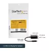 StarTech.com Adapter USB C na DisplayPort - 4K 60 Hz/8K 30 Hz - USB Type-C do DP 1.4 HBR2 Adapter Dongle - Kompaktowy konwerter wideo monitora USB-C (DP Alt Mode) - Kompatybilny z Thunderbolt 3
