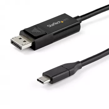 StarTech.com 3,3 ft (1 m) kabel USB C do DisplayPort 1.4 8K 60 Hz/4K — dwukierunkowy kabel wideo DP do USB-C lub USB-C do DP odwracalny adapter — HBR3/HDR/DSC — kabel monitorowy USB Type-C/Thunderbolt