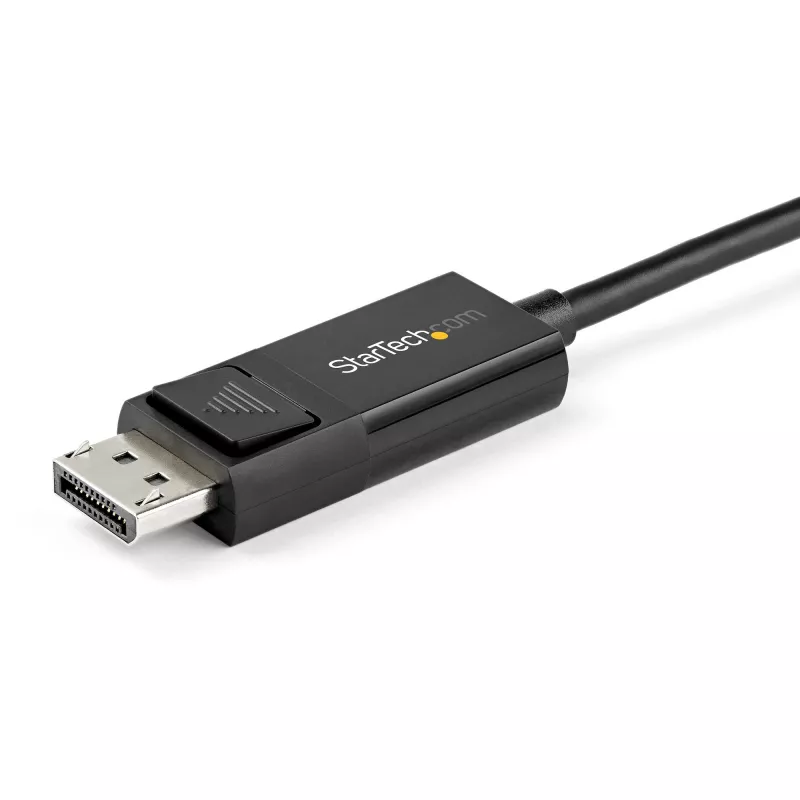 StarTech.com 6ft (2m) USB C do DisplayPort 1.4 Kabel 8K 60Hz/4K - Dwukierunkowy DP do USB-C lub USB-C do DP Odwracalny adapter kablowya wideo -HBR3/HDR/DSC - USB Type C/TB3 Kabel do monitora (CDP2DP142MBD)