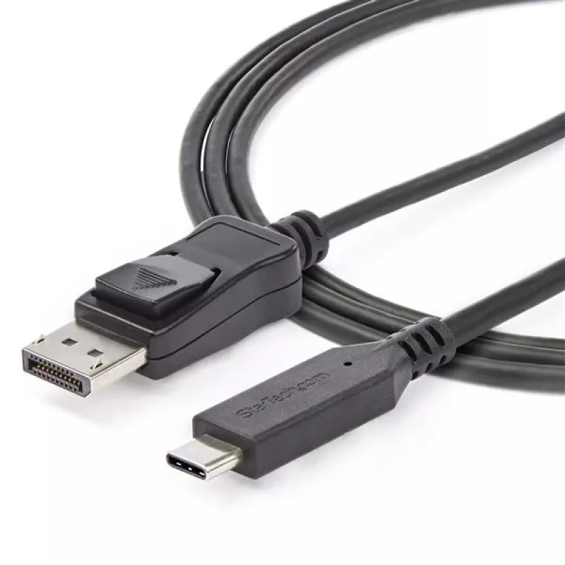 StarTech.com 6ft/1.8m USB C to DisplayPort 1.4 kabel - 4K/5K/8K USB Type-C to DP 1.4 Alt Mode Video Adapter Converter - HBR3/HDR/DSC - 8K 60Hz DP Monitor kabel for USB-C/Thunderbolt 3
