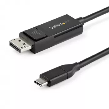 StarTech.com Kabel USB-C na DisplayPort 1.2 1 m 4K 60 Hz — dwukierunkowy adapter DisplayPort na USB-C lub USB-C na DP — HBR2/HDR — kabel monitora USB typu C/Thunderbolt