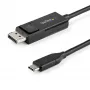 StarTech.com Kabel USB-C na DisplayPort 1.2 1 m 4K 60 Hz — dwukierunkowy adapter DisplayPort na USB-C lub USB-C na DP — HBR2/HDR — kabel monitora USB typu C/Thunderbolt