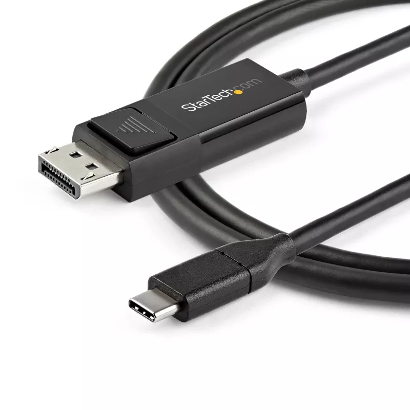 StarTech.com Kabel USB-C na DisplayPort 1.2 1 m 4K 60 Hz — dwukierunkowy adapter DisplayPort na USB-C lub USB-C na DP — HBR2/HDR — kabel monitora USB typu C/Thunderbolt