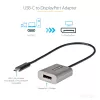 StarTech.com Adapter USB-C na DisplayPort - 8K/4K 60Hz USB-C do DisplayPort 1.4 Klucz sprzętowy - Konwerter wideo USB Type-C na DP Monitor - Współpracuje z Thunderbolt 3 - z dołączonym kablem o długości 12 cali