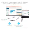StarTech.com Adapter USB-C na DisplayPort - 8K/4K 60Hz USB-C do DisplayPort 1.4 Klucz sprzętowy - Konwerter wideo USB Type-C na DP Monitor - Współpracuje z Thunderbolt 3 - z dołączonym kablem o długości 12 cali
