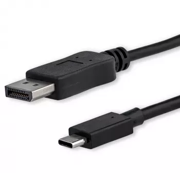 StarTech.com 3ft/1m USB C do DisplayPort 1.2 Kabel 4K 60Hz - USB-C do DisplayPort Adapter Kabel - HBR2 - USB Type-C DP Alt Mode do DP Monitor Wideo Kabel - Współpracuje z Thunderbolt 3 - Czarny