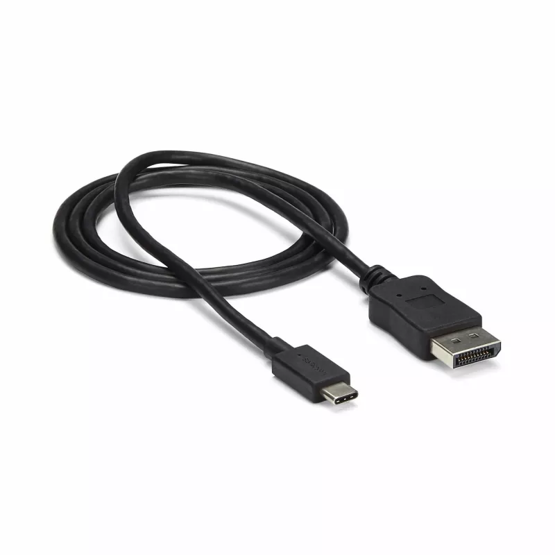 StarTech.com 3ft/1m USB C do DisplayPort 1.2 Kabel 4K 60Hz - USB-C do DisplayPort Adapter Kabel - HBR2 - USB Type-C DP Alt Mode do DP Monitor Wideo Kabel - Współpracuje z Thunderbolt 3 - Czarny