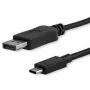 StarTech.com 1,8 m Kabel USB-C do DisplayPort 1.2 4K 60 Hz – adapter kablowya USB-C do DisplayPort HBR2 – Kabel wideo USB Type-C DP Alt Mode do monitora DP – Współpracuje z Thunderbolt 3 – Czarny