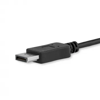 StarTech.com 1,8 m Kabel USB-C do DisplayPort 1.2 4K 60 Hz – adapter kablowya USB-C do DisplayPort HBR2 – Kabel wideo USB Type-C DP Alt Mode do monitora DP – Współpracuje z Thunderbolt 3 – Czarny
