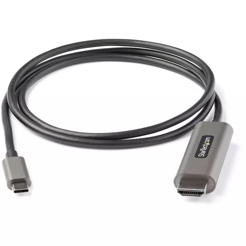 StarTech.com 3ft (1m) USB C to HDMI kabel 4K 60Hz z HDR10 – adapter kablowya wideo Ultra HD USB Type-C na 4K HDMI 2.0b – Konwerter monitora/wyświetlacza USB-C na HDMI HDR – DP 1.4 Alt Mode HBR3