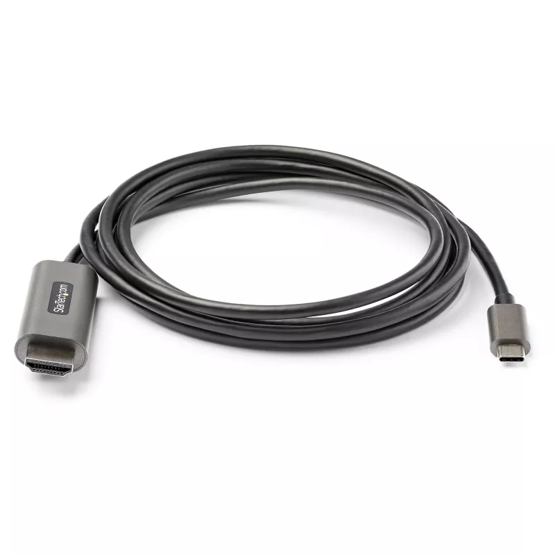 StarTech.com Kabel USB-C do HDMI 2m 4K 60Hz z HDR10 - Ultra HD USB Typu-C do 4K HDMI 2.0b adapter kablowya wideo - USB-C do HDMI HDR konwerter monitora/wyświetlacza - DP 1.4 Tryb alt HBR3