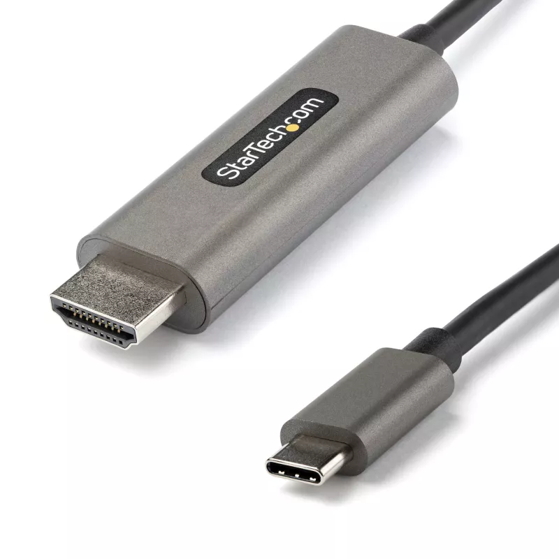 StarTech.com Kabel USB-C do HDMI 2m 4K 60Hz z HDR10 - Ultra HD USB Typu-C do 4K HDMI 2.0b adapter kablowya wideo - USB-C do HDMI HDR konwerter monitora/wyświetlacza - DP 1.4 Tryb alt HBR3