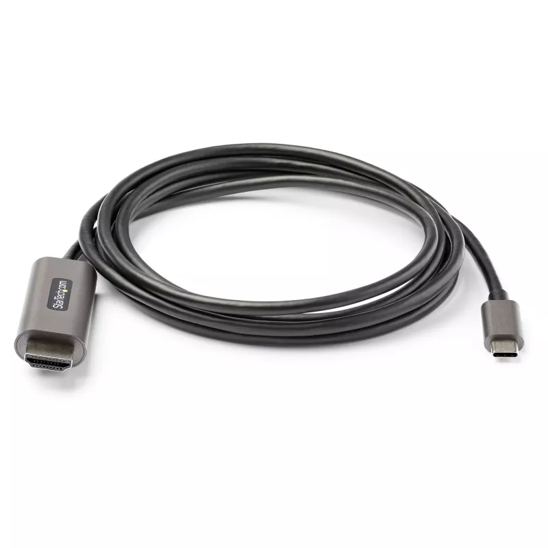 StarTech.com Kabel USB-C do HDMI 2m 4K 60Hz z HDR10 - Ultra HD USB Typu-C do 4K HDMI 2.0b adapter kablowya wideo - USB-C do HDMI HDR konwerter monitora/wyświetlacza - DP 1.4 Tryb alt HBR3