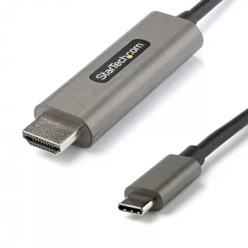 StarTech.com 5 m kabel USB C do HDMI 4K 60 Hz z HDR10 - Ultra HD USB Type-C do 4K HDMI 2.0b kabel przejściówka wideo - Konwerter monitora/wyświetlacza USB-C do HDMI HDR - DP 1.4 Alt Mode HBR3