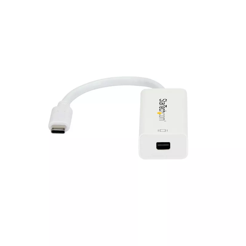 Adapter StarTech.com USB-C do Mini DisplayPort – 4K 60 Hz – biały – Adapter USB 3.1 Typu-C do Mini DP – Ulepszona wersja to CDP2MDPEC