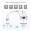 Adapter StarTech.com USB-C do Mini DisplayPort – 4K 60 Hz – biały – Adapter USB 3.1 Typu-C do Mini DP – Ulepszona wersja to CDP2MDPEC