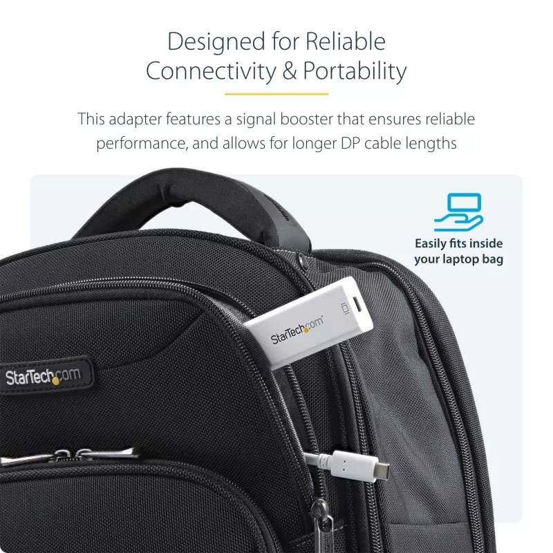 Adapter StarTech.com USB-C do Mini DisplayPort – 4K 60 Hz – biały – Adapter USB 3.1 Typu-C do Mini DP – Ulepszona wersja to CDP2MDPEC