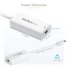 Adapter StarTech.com USB-C do Mini DisplayPort – 4K 60 Hz – biały – Adapter USB 3.1 Typu-C do Mini DP – Ulepszona wersja to CDP2MDPEC